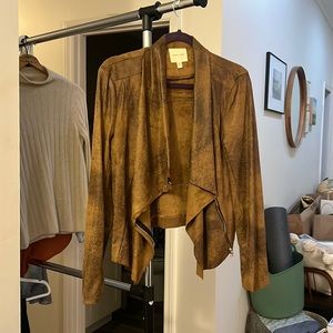 Urban Outfitters asymmetric hem leather jacket